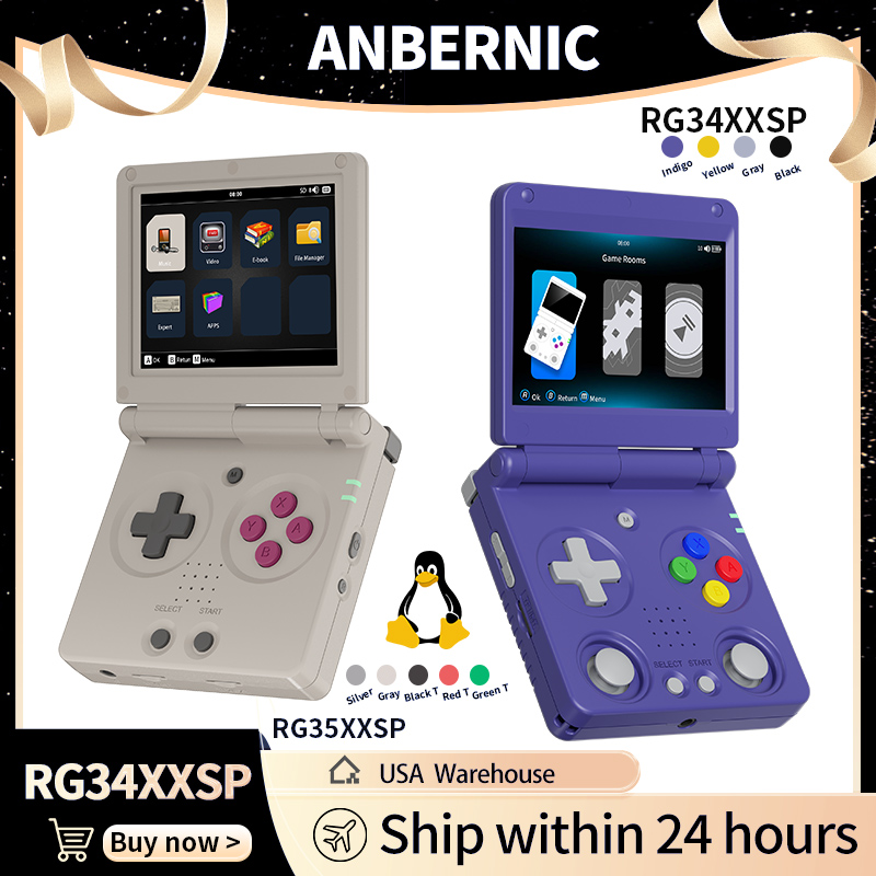 Anbernic RG34XXSP RG35XXSP Fli - Gaming Console All In One review and price