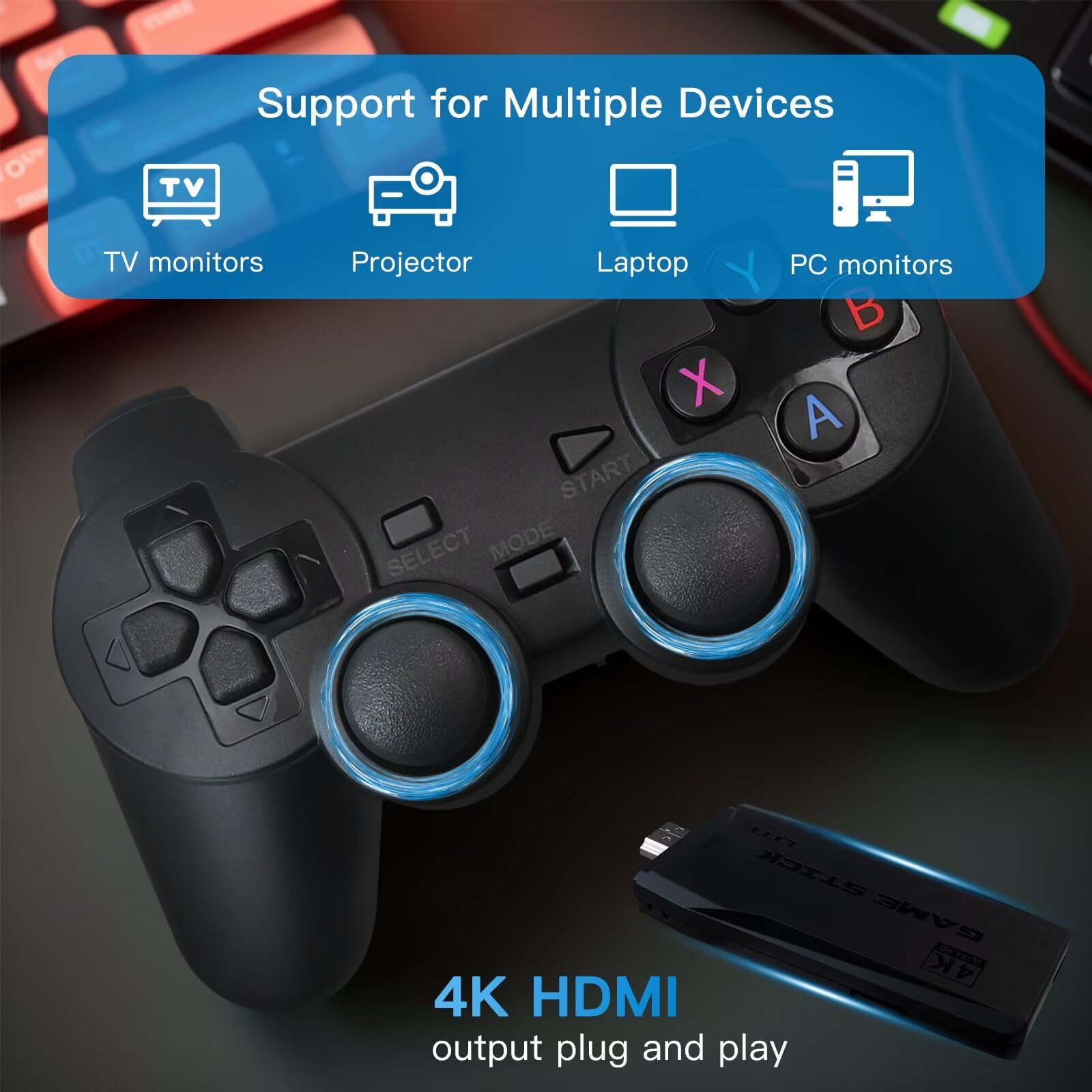 Retro Video Game Console 4K Ga - Gaming Console Stick review and price