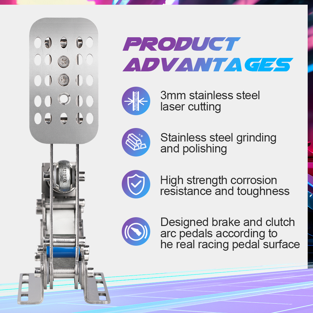 SimRuito Sim Racing LoadCell P - Racing Pedal Set review and price